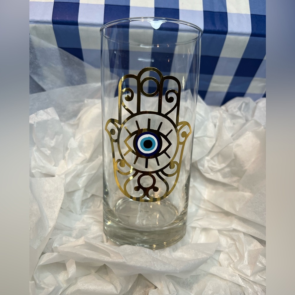 Evil Eye Glass Set - Picture 2 of 3